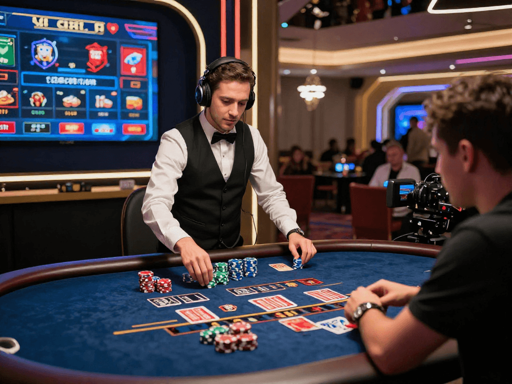 TK1971 online casino scene with a player engaging in live betting.